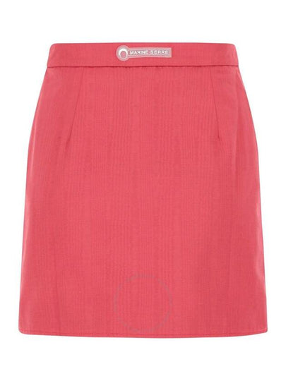 Marine Serre Ladies Pink Cycling Moire Mini Skirt, Brand Size 36 (US Size 4) - MARINE SERRE - BALAAN 2