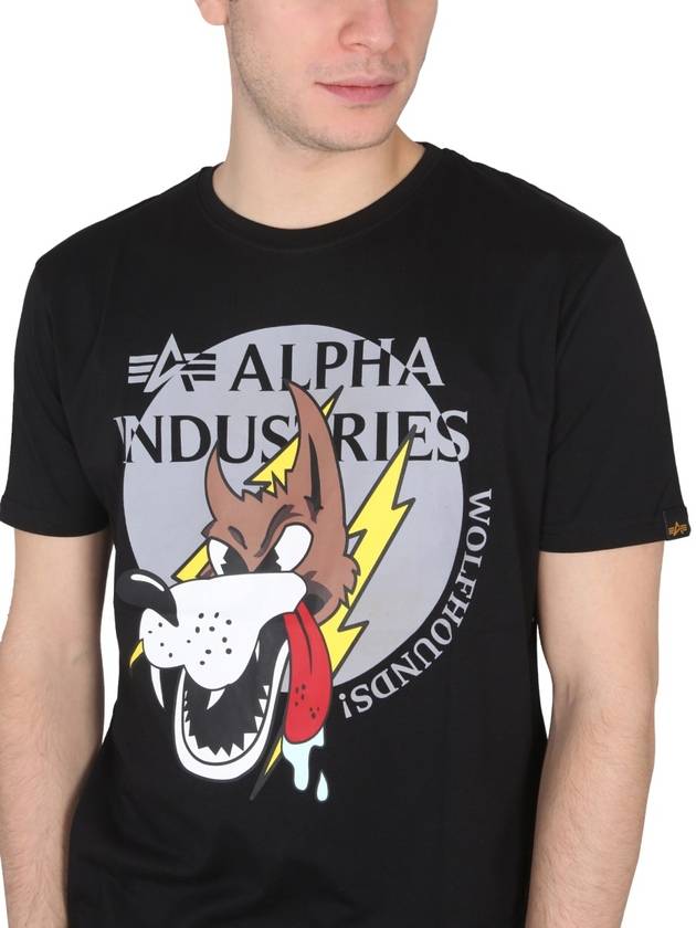 WOLFHOUNDS T-SHIRT - ALPHA INDUSTRIES - BALAAN 4