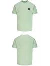 Logo Patch Short Sleeve T-Shirt Melon - STONE ISLAND - BALAAN 5