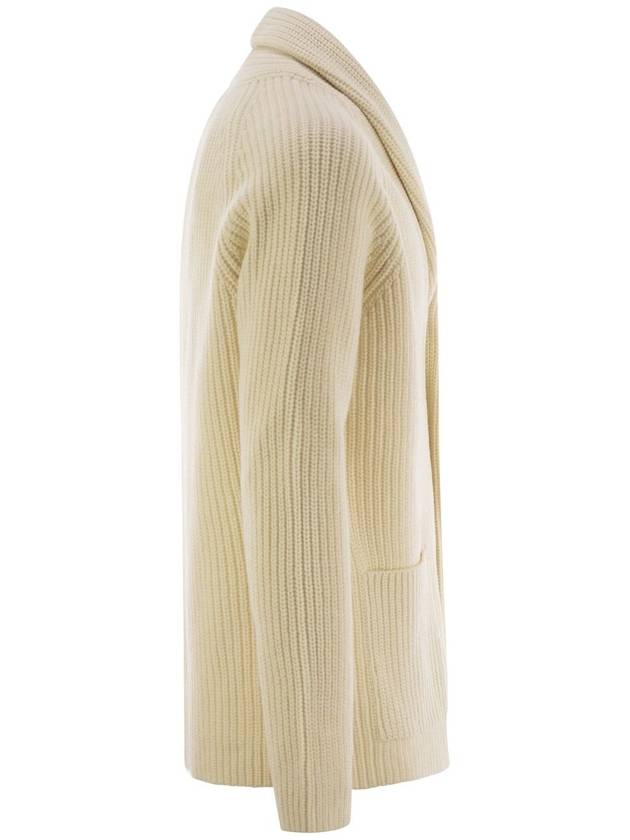 Ribbed wool cardigan - TAGLIATORE - BALAAN 3