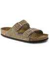 Arizona Soft Footbed Suede Leather Taupe Taupe Regular 0951301 - BIRKENSTOCK - BALAAN 2