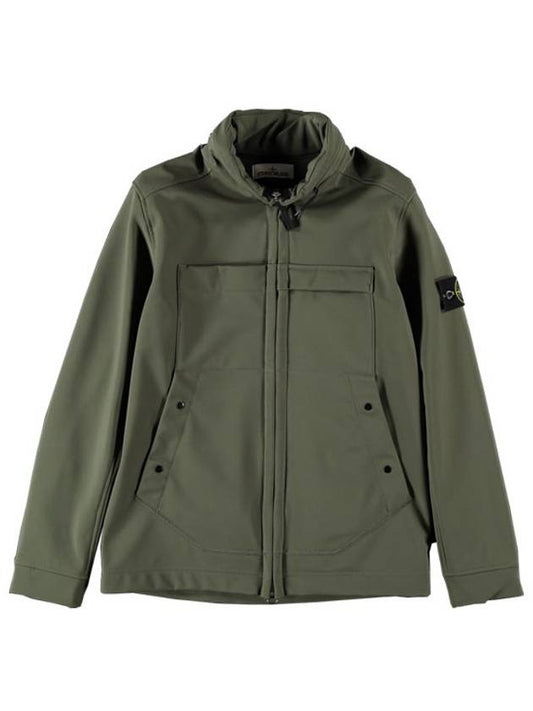 Soft Shell Light Weight Jacket Green - STONE ISLAND - BALAAN 2