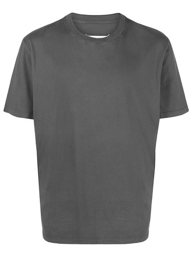 Organic Cotton Short Sleeve T-Shirt Dark Grey - MAISON MARGIELA - BALAAN 2