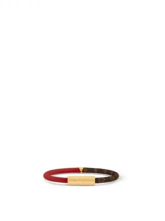 Daily Confidential Monogram Canvas Bracelet Brown Red - LOUIS VUITTON - BALAAN 2