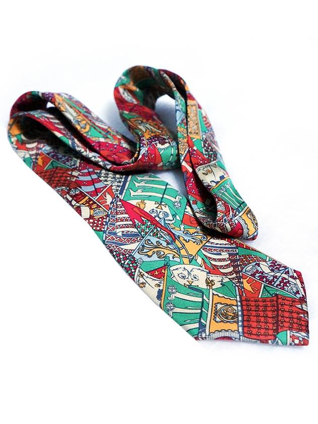 paris pattern tie - HERMES - BALAAN 6