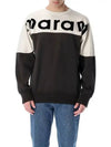 Howley Logo Two-Tone Sweatshirt Faded Black - ISABEL MARANT - BALAAN 3