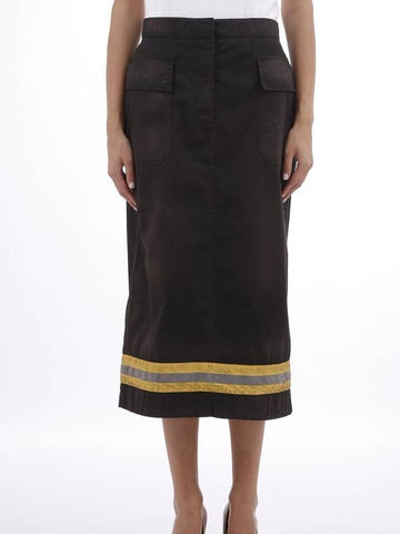 Skirt With Reflective Band - CALVIN KLEIN - BALAAN 1