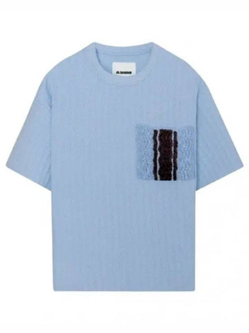 short sleeve crew neck sweater - JIL SANDER - BALAAN 1