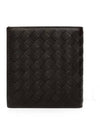 Intrecciato Small Folder Half Wallet Brown - BOTTEGA VENETA - BALAAN 6