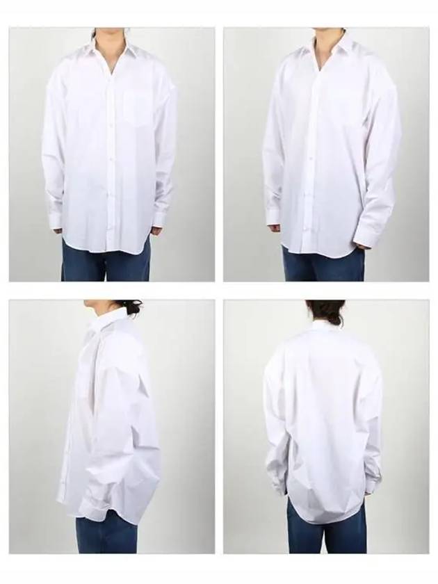 Cocoon Long Sleeve Shirt White - BALENCIAGA - BALAAN 3