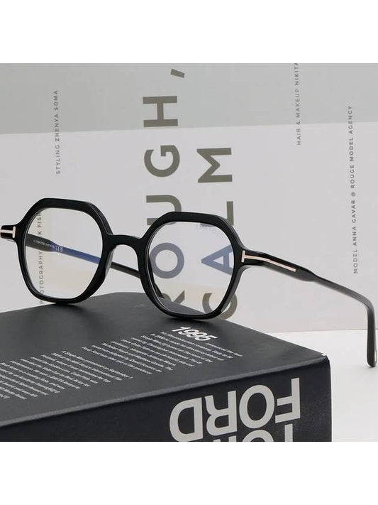 Glasses Frame TF5900B 001 Blue Light Blocking Wellington Horned Frame Eye Protection - TOM FORD - BALAAN 2