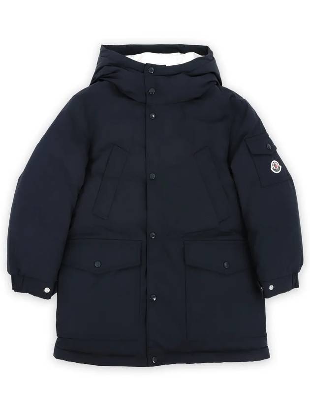 Kids KEVIN Down Hooded Padded Coat Navy 1C00004 54A91 74S 8 10A - MONCLER - BALAAN 3