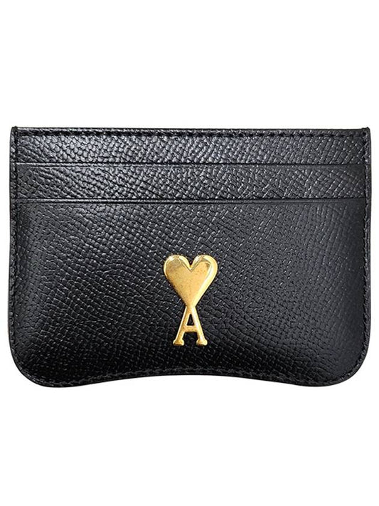 ADC Heart Stud Card Holder Black USL104AL00360015 - AMI - BALAAN 2