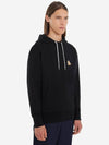 Chillax Fox Patch Classic Hoodie Black - MAISON KITSUNE - BALAAN 5