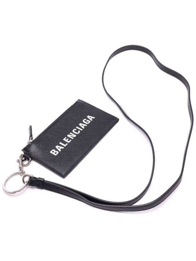 Cash Keyring Card Case Black Silver - BALENCIAGA - BALAAN 6