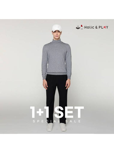 SET Men s Turtleneck Sweater Basic One Tuck Pants - PALMSPRINGS - BALAAN 1