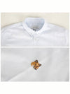 Fox Head Embroidery Long Sleeve Shirt Blue - MAISON KITSUNE - BALAAN 6