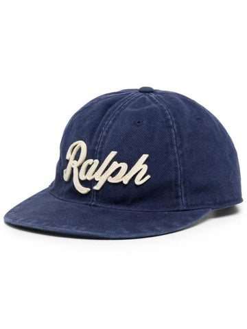 Embroidered Logo Ball Cap Navy - POLO RALPH LAUREN - BALAAN 1