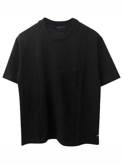 Men's Half Damier Pocket Short Sleeve T-Shirt Black - LOUIS VUITTON - BALAAN 2