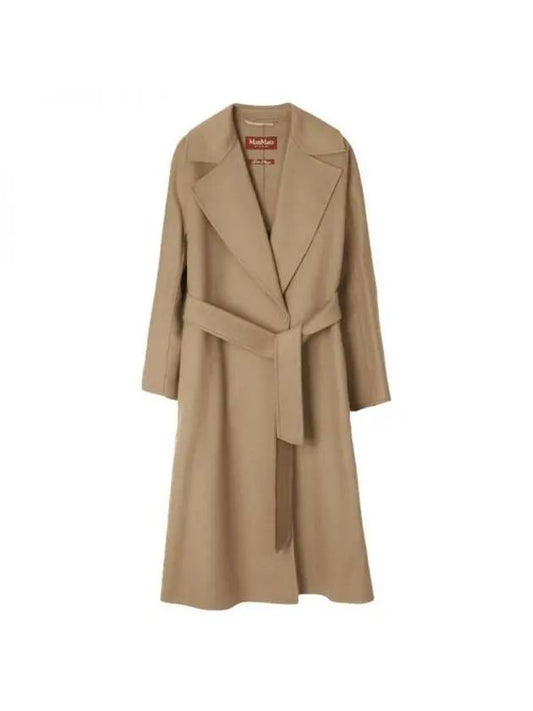 Cles Virgin Wool Single Coat Camel - MAX MARA - BALAAN 1