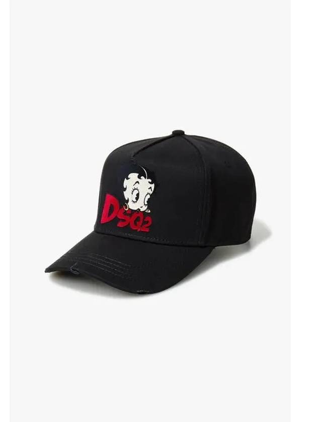 Women s BETTY BOOP Baseball Cap Black - DSQUARED2 - BALAAN 1