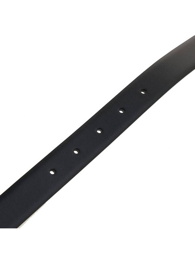 Adjustable Gancini Leather Belt Black - SALVATORE FERRAGAMO - BALAAN 11