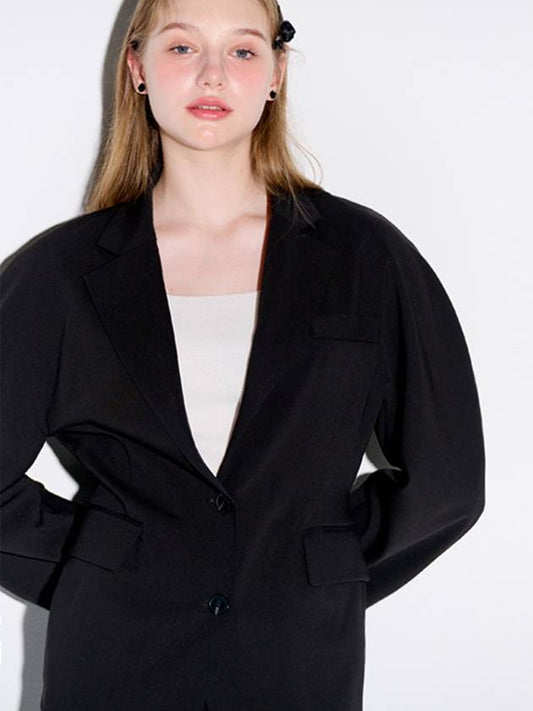 Volume sleeve tailored jacket_Black - OPENING SUNSHINE - BALAAN 2