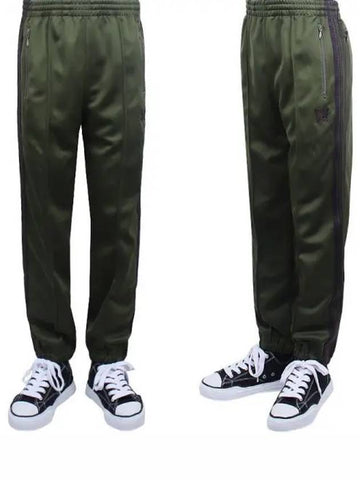 Men s Poly Smooth Zipper Track Pants Olive OT231 270462 1119561 - NEEDLES - BALAAN 1