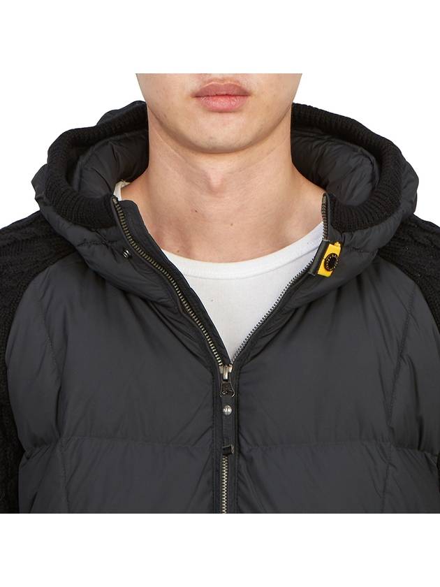 Men's padded zipup cardigan PMHYAK02 BLACK - PARAJUMPERS - BALAAN 8