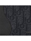 Saddle Oblique Jacquard Half Wallet Black - DIOR - BALAAN 6