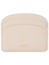 Demi Lune Leather Card Wallet Cream - A.P.C. - BALAAN 2