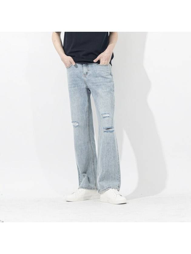 Perfect Jeans Semi Wide Fit Destroyed Damage Denim Pants - GOLD PERCENT - BALAAN 1