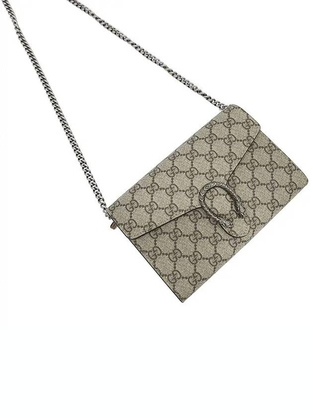 Dionysus GG Chain Shoulder Bag Beige Ebony - GUCCI - BALAAN 5