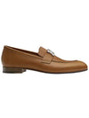 Men's Paris H Calfskin Palladium Loafers Natural - HERMES - BALAAN.