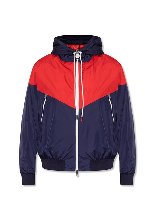 Men's Bukret Windbreaker Dark Blue - MONCLER - BALAAN.