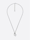 Oblique Pendant Necklace Silver - DIOR - BALAAN 3