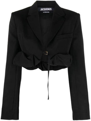 Women's La Best Croissant Roll Bolero Jacket Black - JACQUEMUS - BALAAN 1