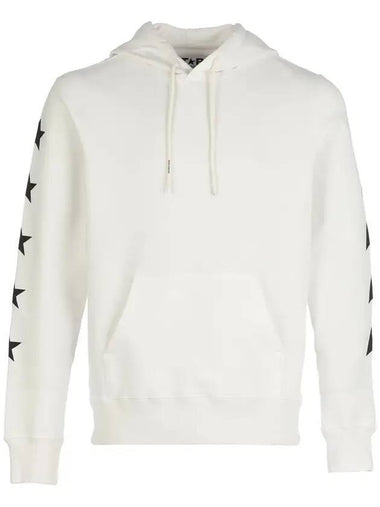 Side Back Star Patch Hoodie White - GOLDEN GOOSE - BALAAN 1