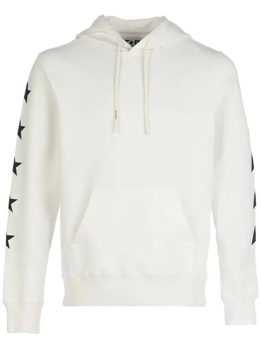 Side Back Star Patch Hoodie White - GOLDEN GOOSE - BALAAN 1