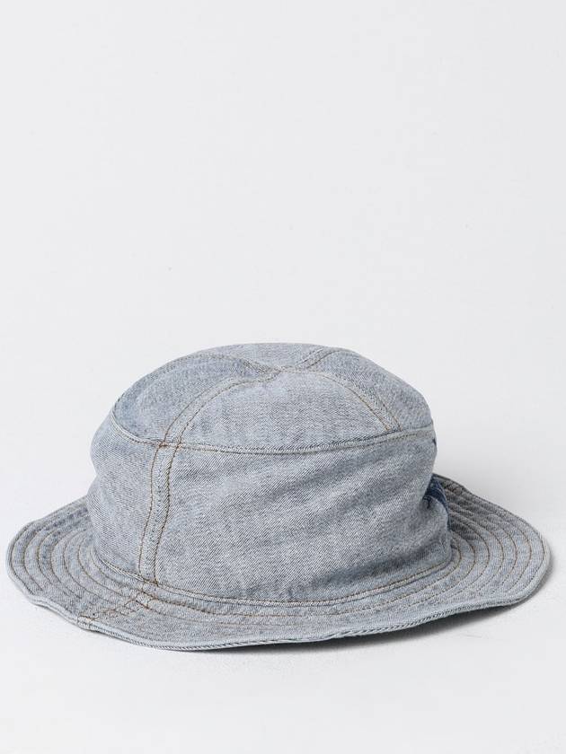 Logo Denim Bucket Hat Indigo - BURBERRY - BALAAN 3