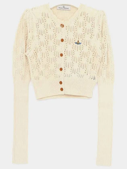 Samantha Cropped Cardigan Ivory - VIVIENNE WESTWOOD - BALAAN 2