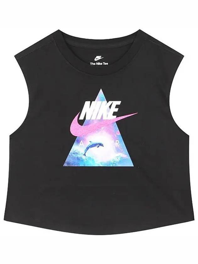 Sportswear Muscle Crop Sleeveless Black - NIKE - BALAAN 1