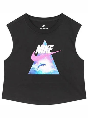 Sportswear Muscle Crop Sleeveless Black - NIKE - BALAAN 1