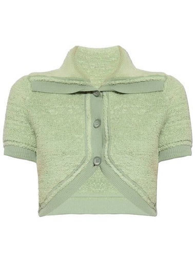 Le Campana Cropped Cardigan Light Green - JACQUEMUS - BALAAN 1