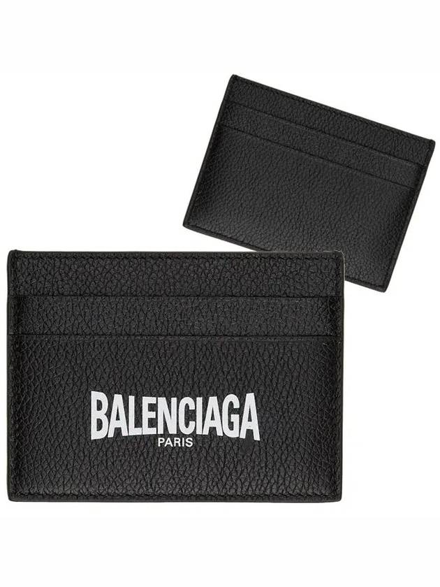 logo print card wallet black - BALENCIAGA - BALAAN.