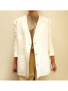 Women s No collar V Jacket White GCD274F806D672 - FABIANA FILIPPI - BALAAN 3