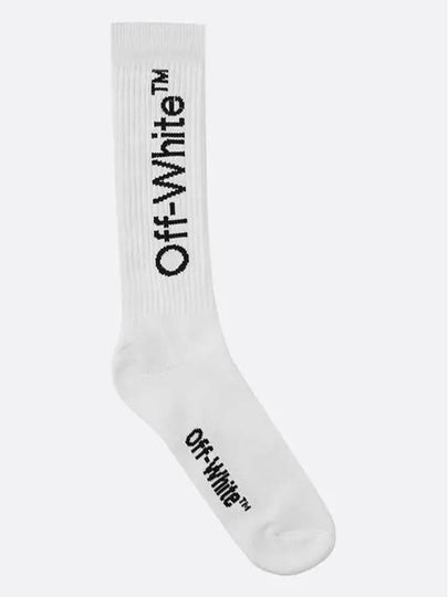 Diagonal Stripe Midium Socks White - OFF WHITE - BALAAN 2