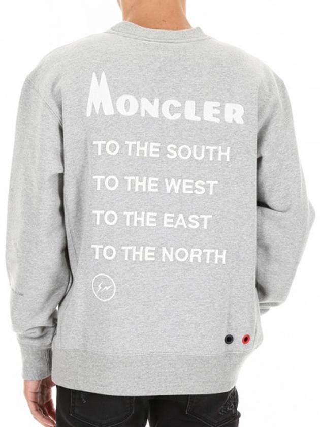 Logo Sweatshirt 8040250 809CB 910 - MONCLER - BALAAN 5