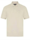 Men's Embroidered Logo Sports Polo Shirt Beige - BARBOUR - BALAAN 2