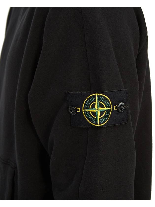 Compass Logo Patch Hoodie Black - STONE ISLAND - BALAAN 9